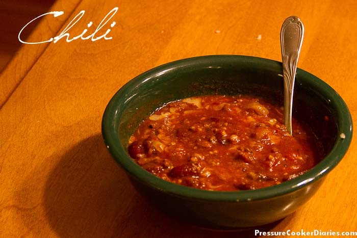 Pressure Cooker Chili Recipe